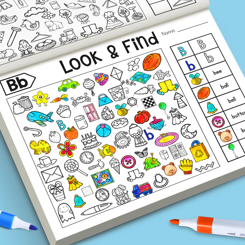 Kids Education Fun - Kids Finding Item Fun Coloring Book