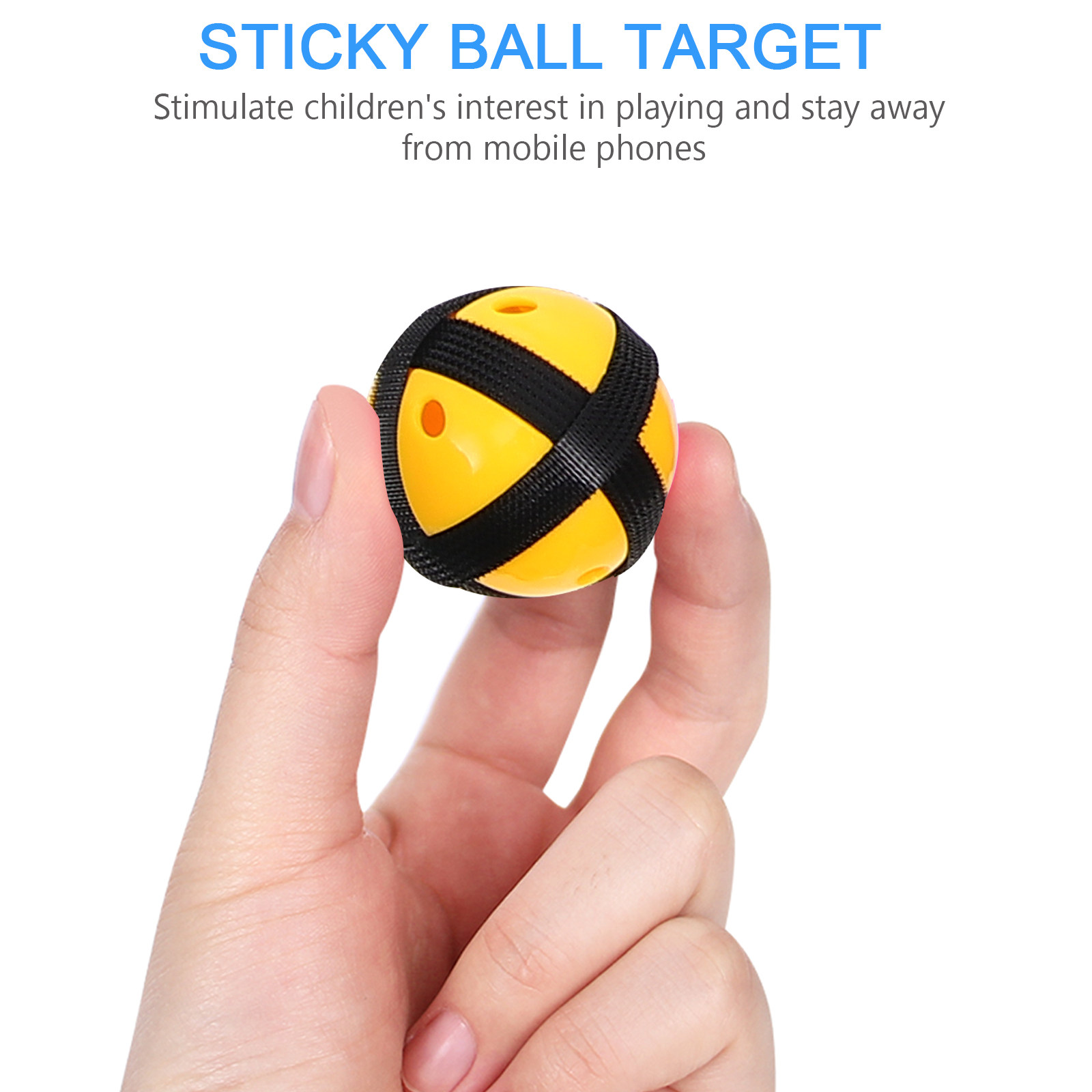 Kids Outdoor Education - 1Set Double-Sided Sticky Ball Dart Board