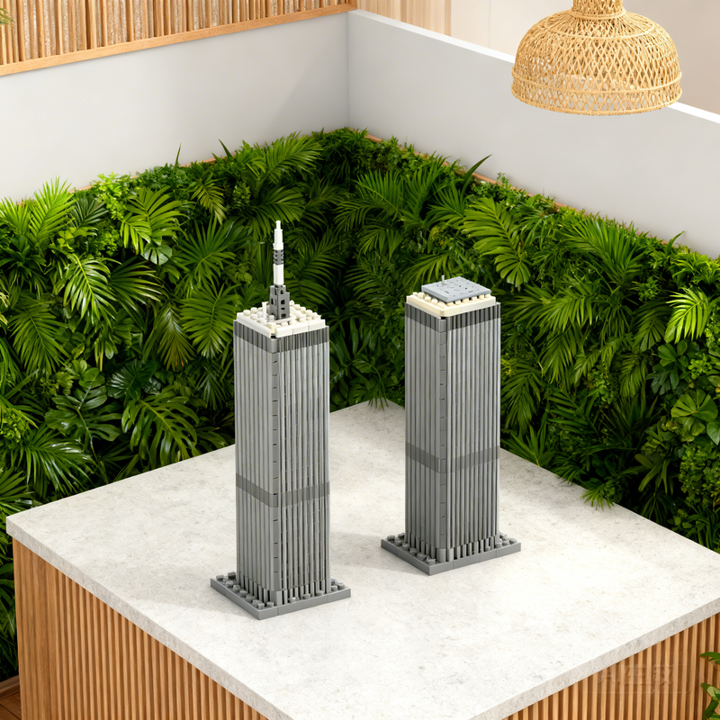 Kids Education Center - 4115pcs MOC One Two World Trade
