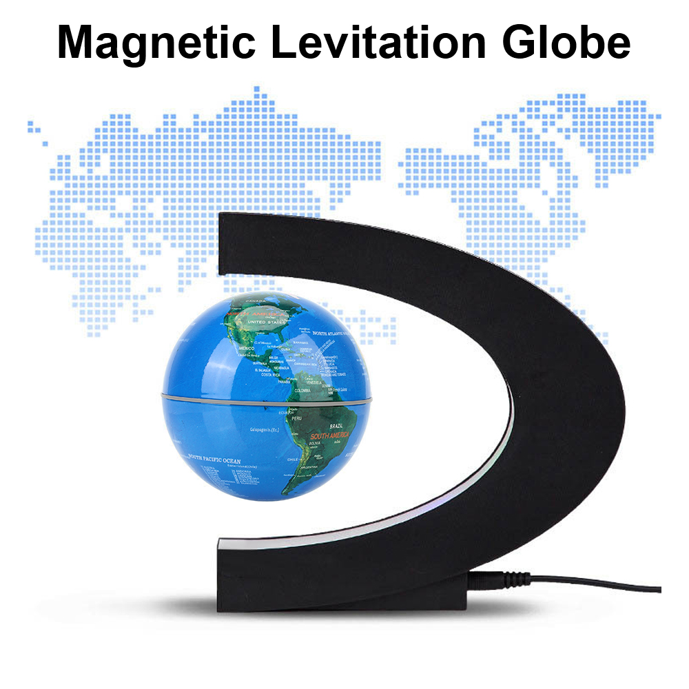 Educational Globe For Kids - Floating Novelty Ball Light Magnetic Levitation