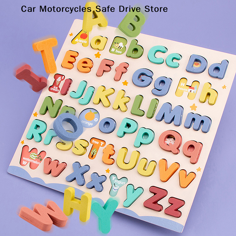 Phonics Card Game - Kids Montessori Wooden English Letter Set
