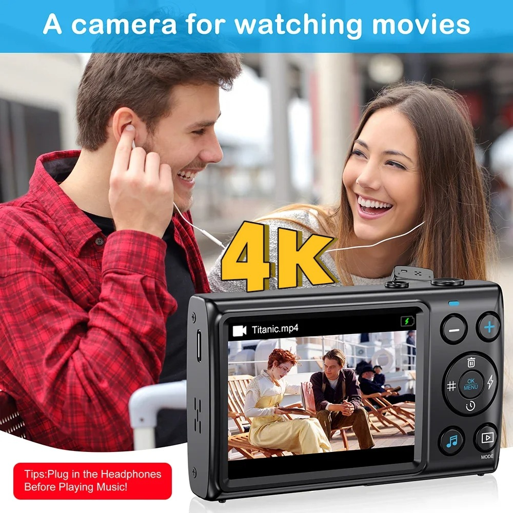 Top Kids Education Youtube - 4K Ultra HD 64MP Digital Camera