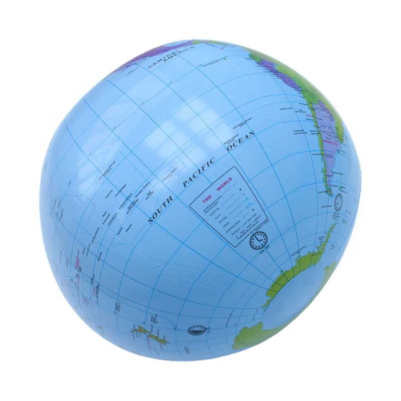 Educational Globe For Kids - Inflatable Earth Globe Easy to Read