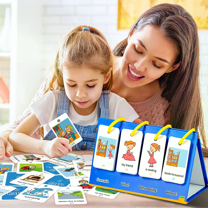 Phonics Card Game - English Learning Pocket Chart Calendar Set