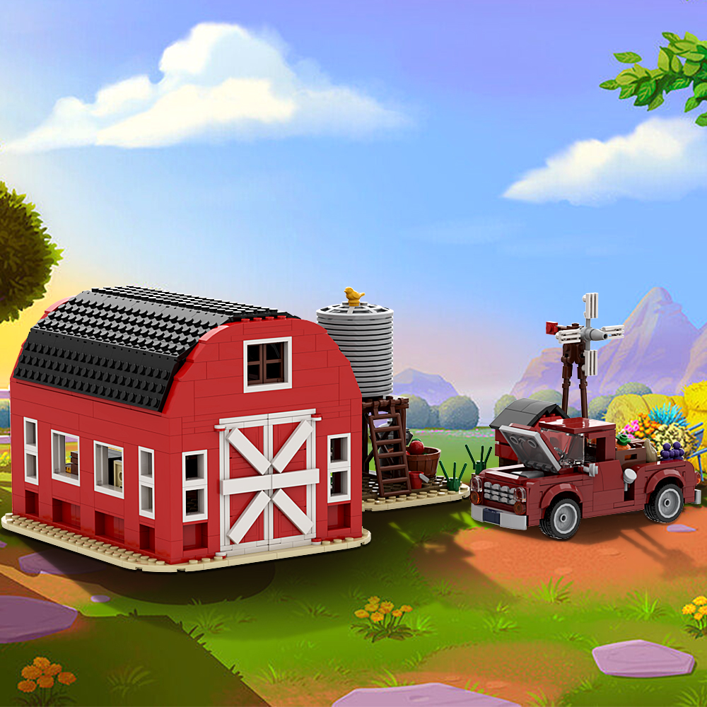 Happy Kids Education - Gobricks MOC Village Farm Building Blocks