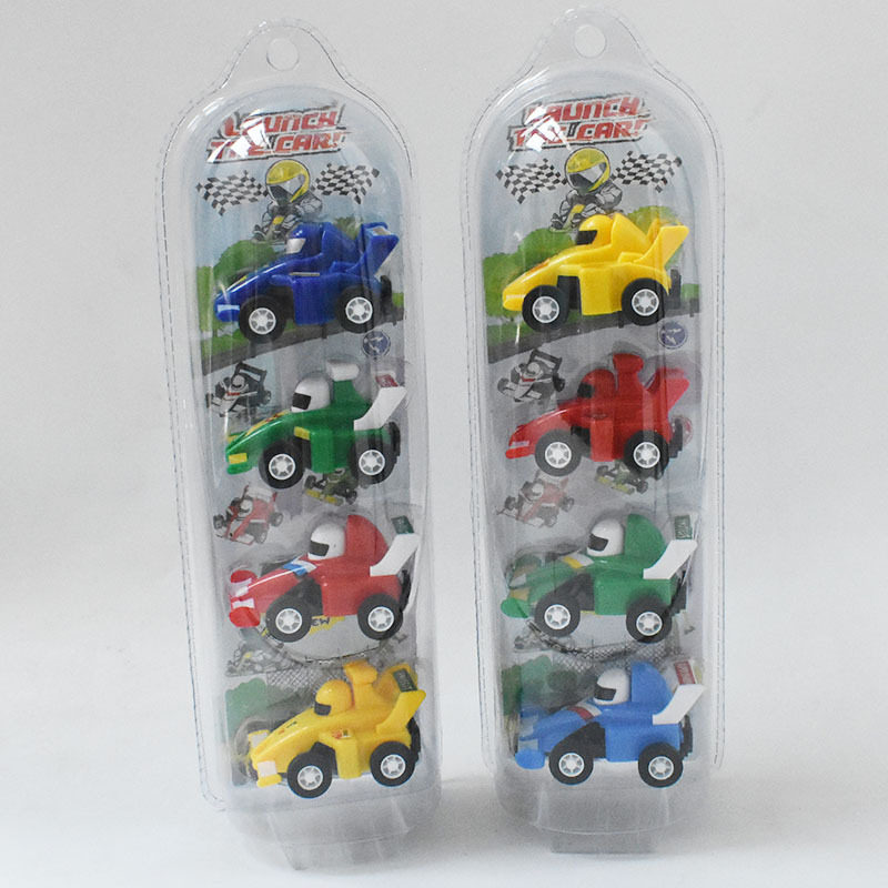 Kids Education Fun - 4Pcs Mini Pull Back Racing Car