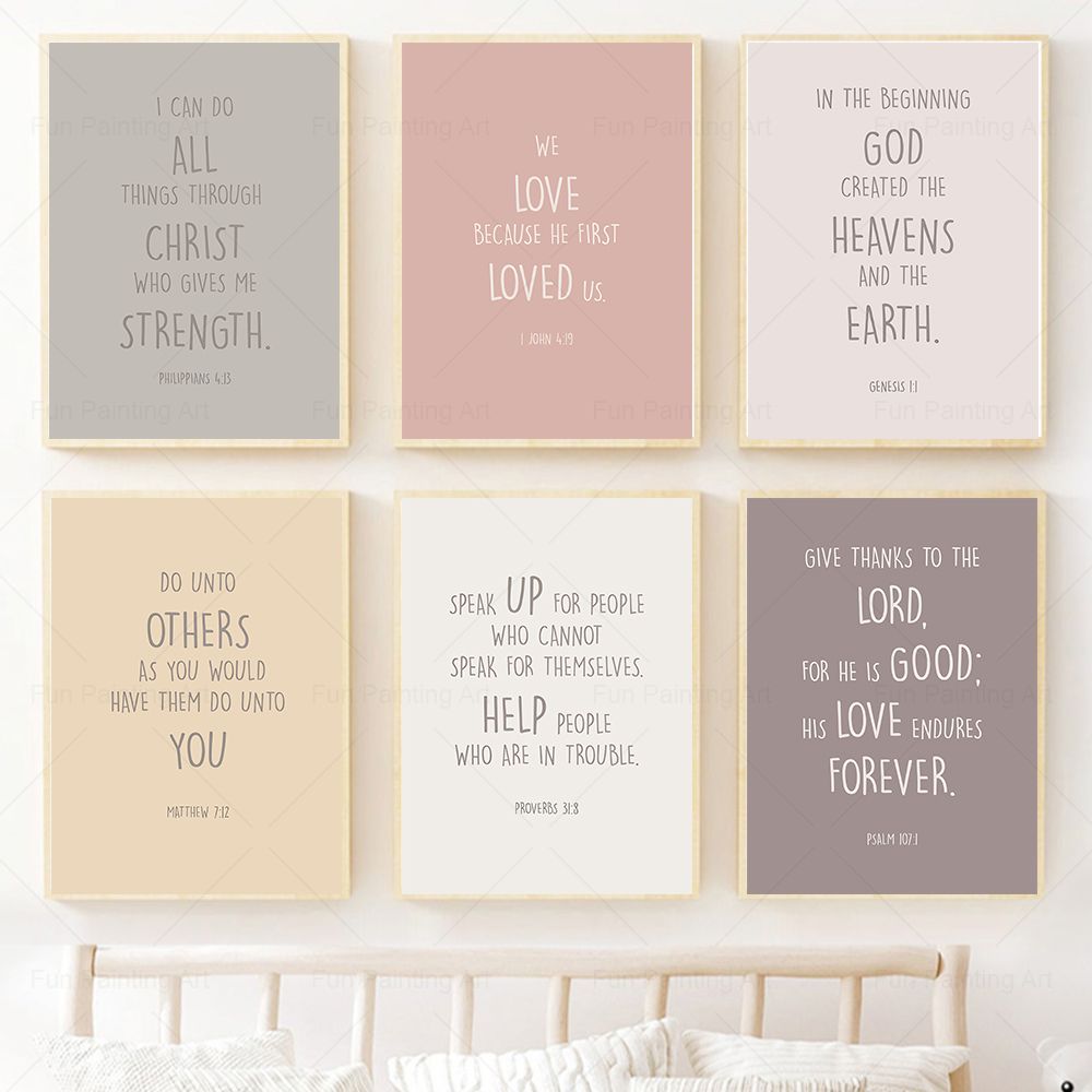 Kids Bible Verse Quotes Prints - School Kids Education Quotes recensione e prezzo