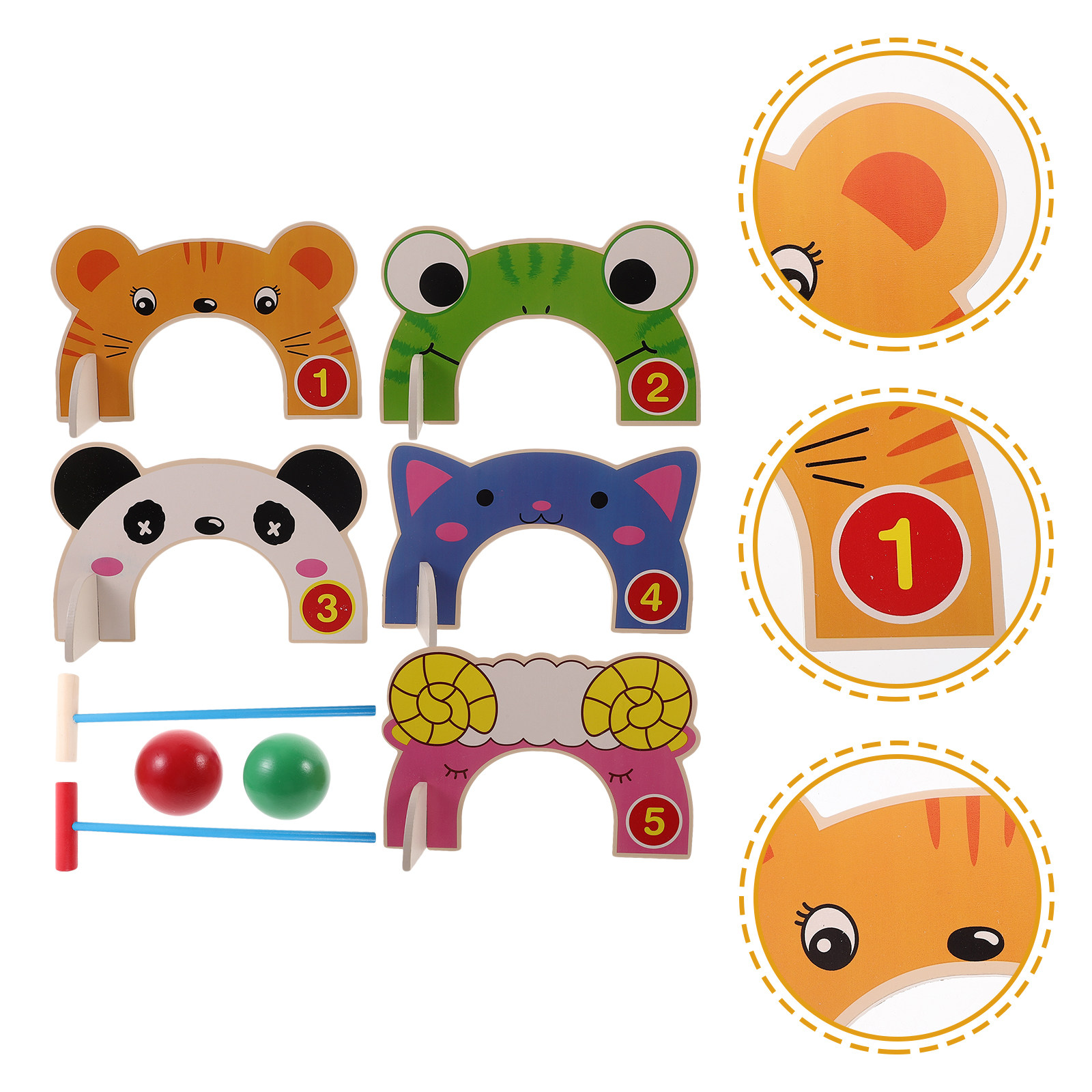 1Set Kid Croquet Set Animal De - Kids Outdoor Education recensione e prezzo