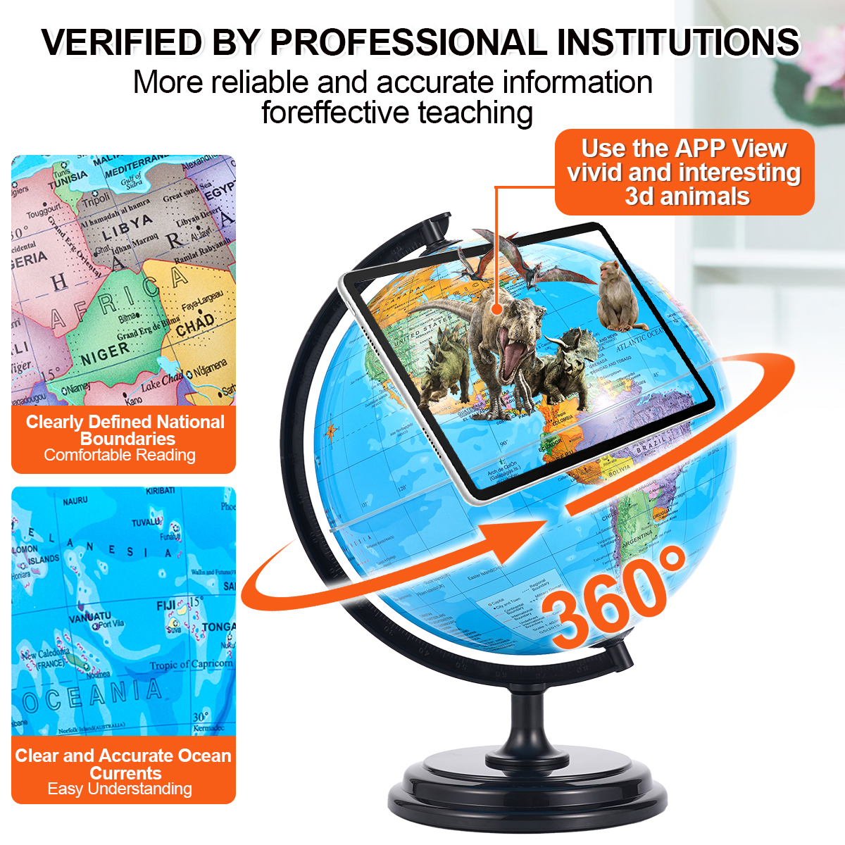 32CM Globe Full With Plastic B - Educational Globe For Kids recensione e prezzo