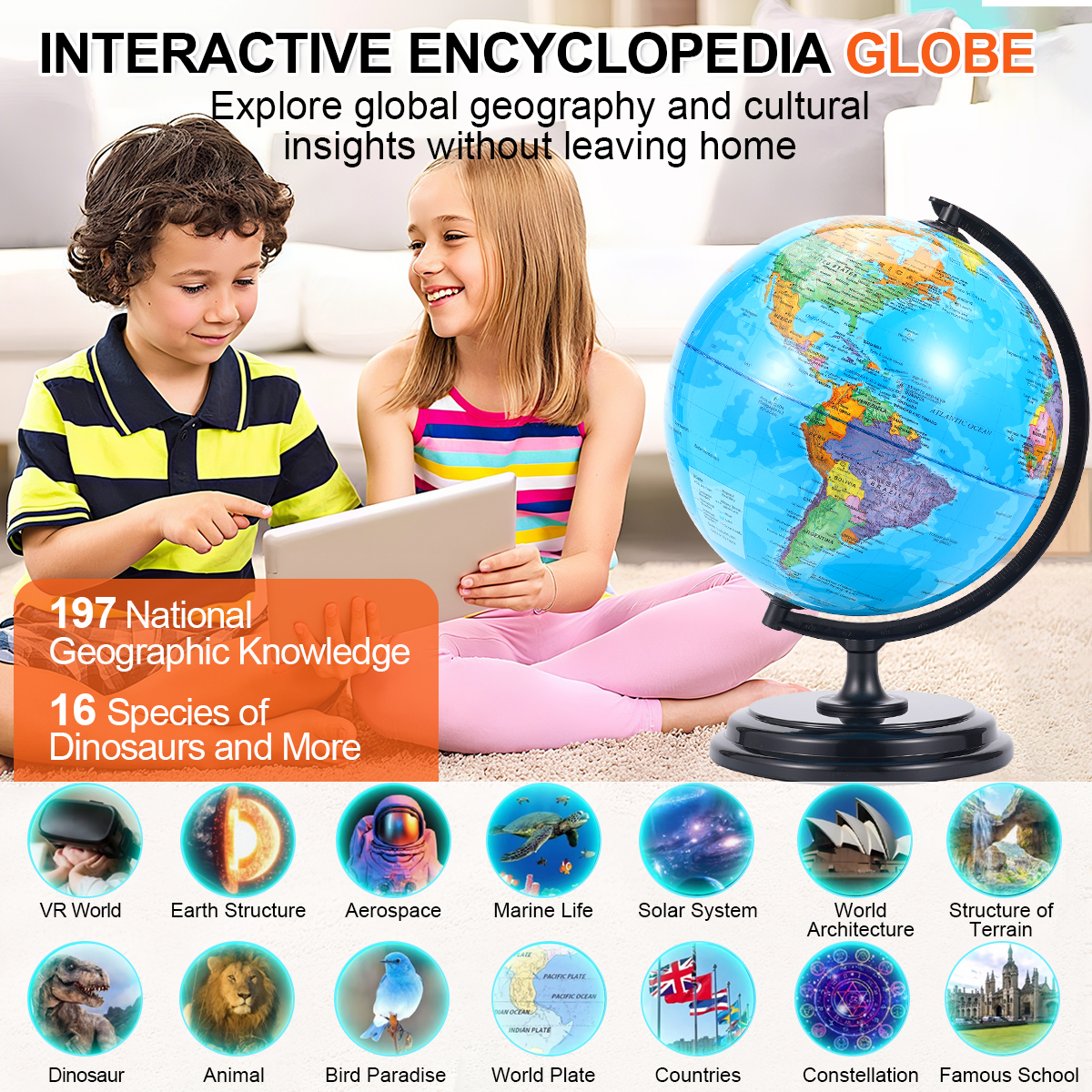 32CM Globe Full With Plastic B - Educational Globe For Kids recensione e prezzo