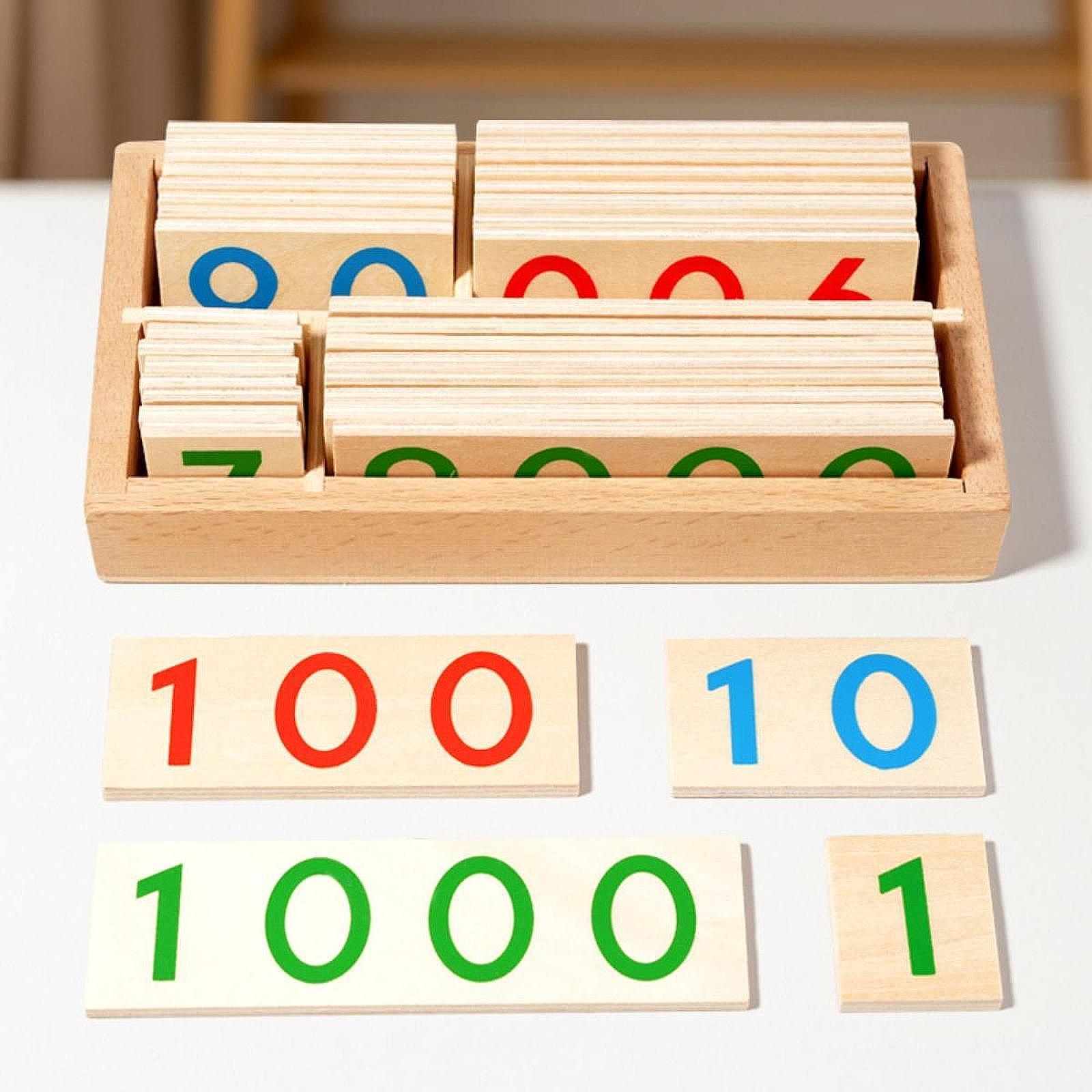 Wooden Number Learning Cards E - Kids Education Center recensione e prezzo