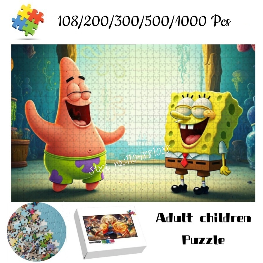 Jigsaw Puzzle Spongebob Square - Happy Kids Education recensione e prezzo