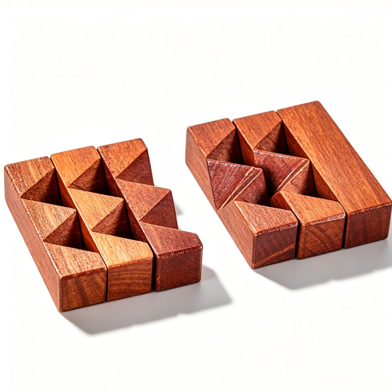 Wooden Knot Puzzle IQ Logic Tr - Kids Education Fun recensione e prezzo