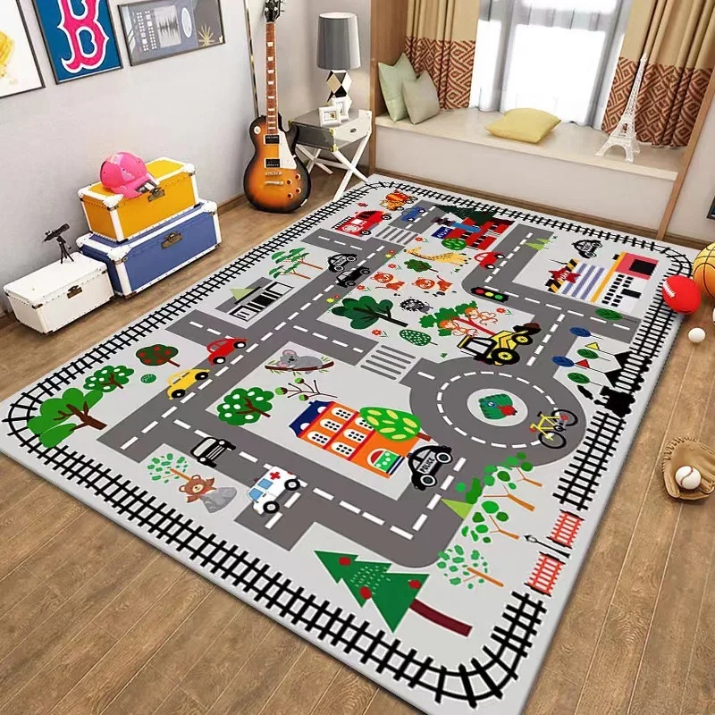 Colorful Kids City Map Play Ma - Kids Education Rug recensione e prezzo