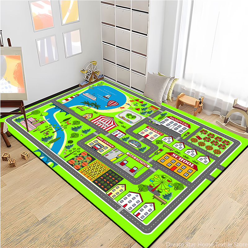 Kids Road Traffic Carpet Carto - Kids Education Rug recensione e prezzo