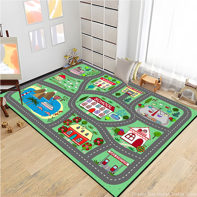 Kids Road Traffic Carpet Carto - Kids Education Rug recensione e prezzo