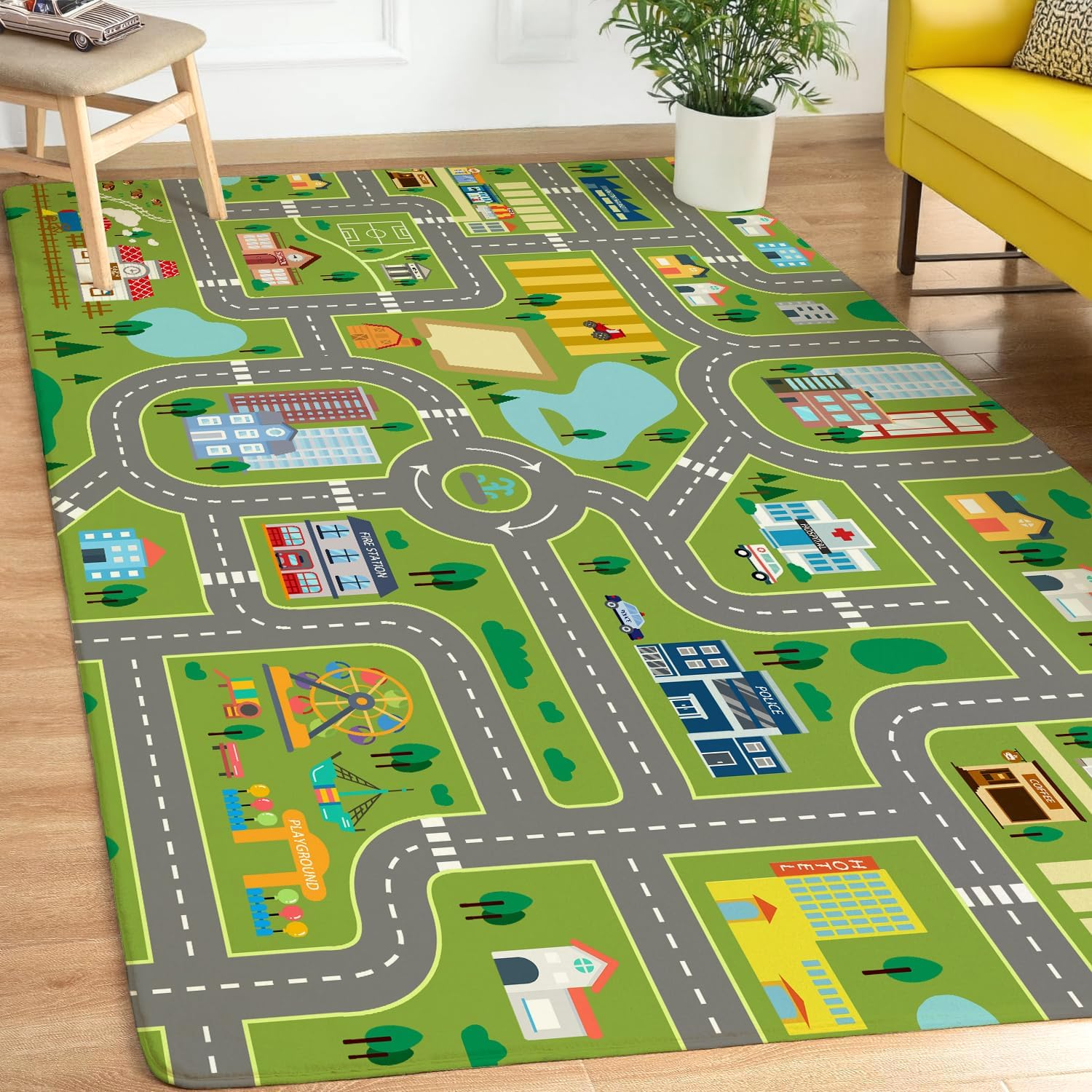 Educational City Map Kids Play - Kids Education Rug recensione e prezzo