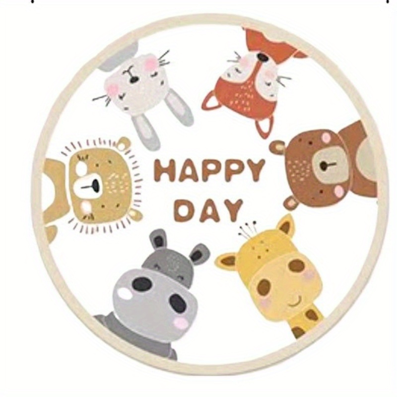 Happy Animals Round Rug Flanne - Happy Kids Education recensione e prezzo