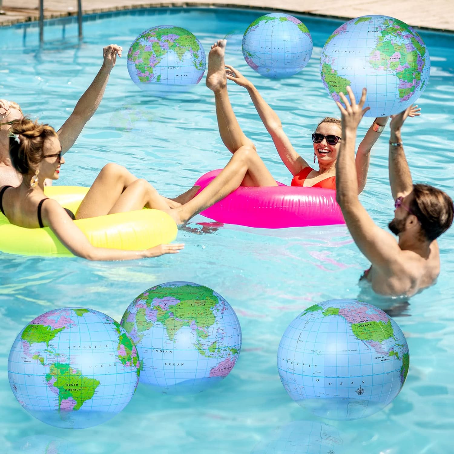 1/2/4 PCS Inflatable Globe Blo - Educational Globe For Kids recensione e prezzo