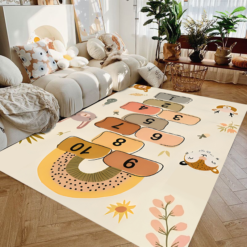 Cute Cartoon Animal Hopscotch  - Kids Education Rug recensione e prezzo