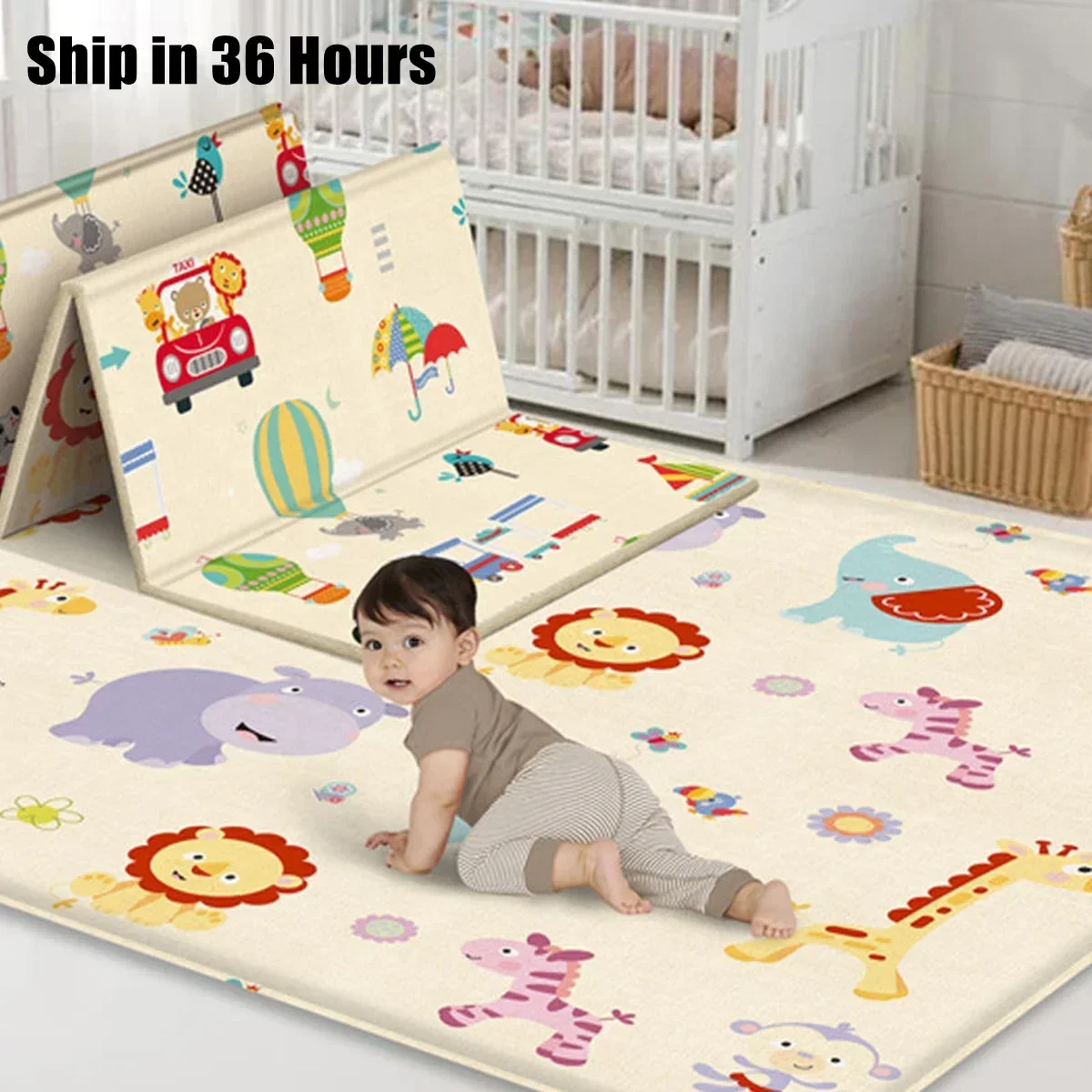 Baby Play Mats Foldable Xpe Pu - Kids Education Rug recensione e prezzo