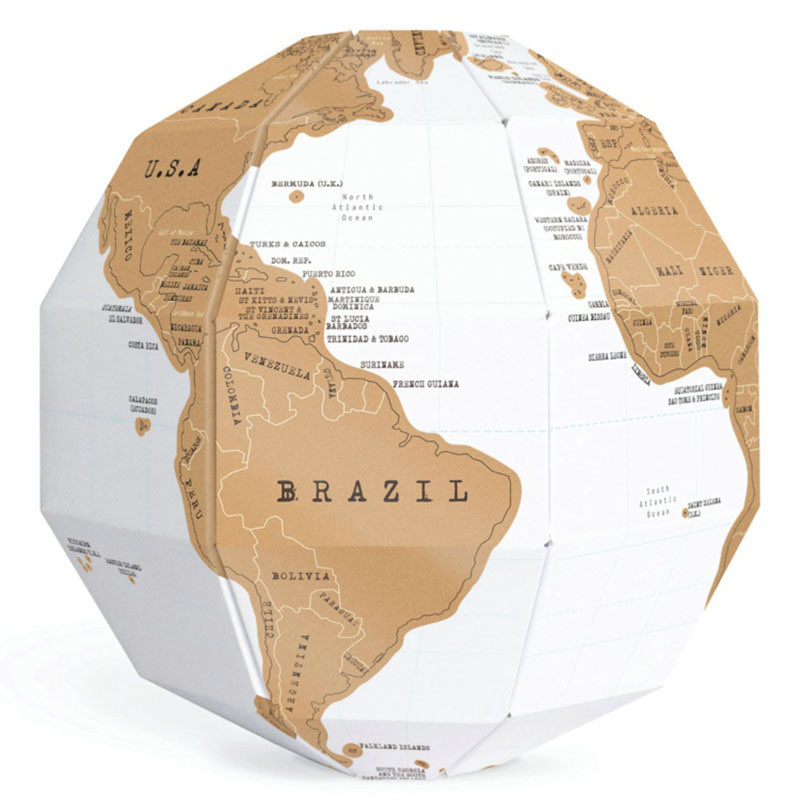 Scratch World Map DIY Assembly - Educational Globe For Kids recensione e prezzo