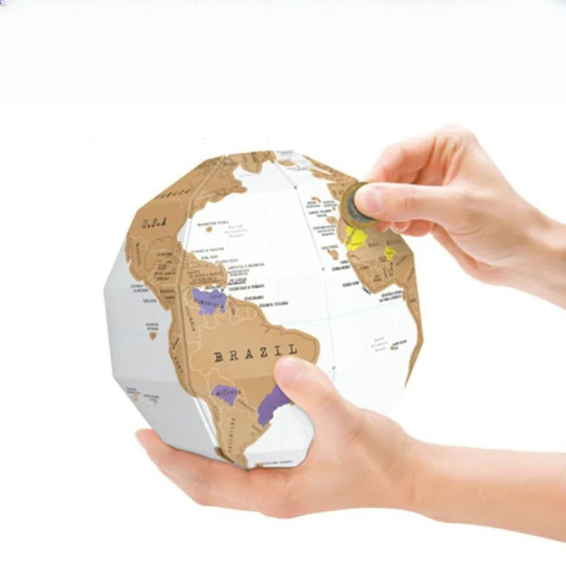 Scratch World Map DIY Assembly - Educational Globe For Kids recensione e prezzo