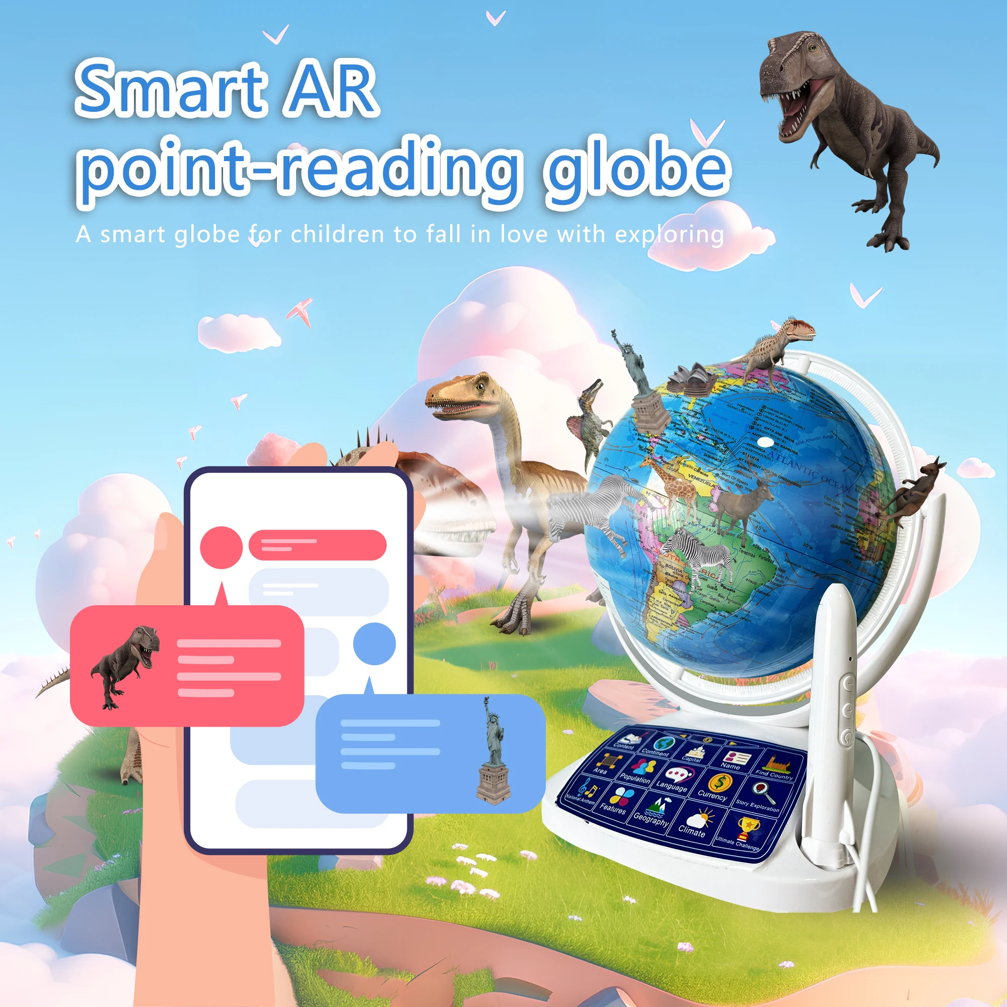 AR Interactive Smart Globe Kid - Educational Globe For Kids recensione e prezzo