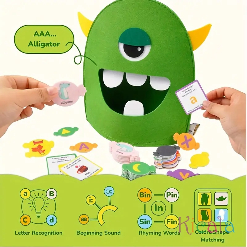 Alphabet Monster Matching Game - Phonics Card Game recensione e prezzo