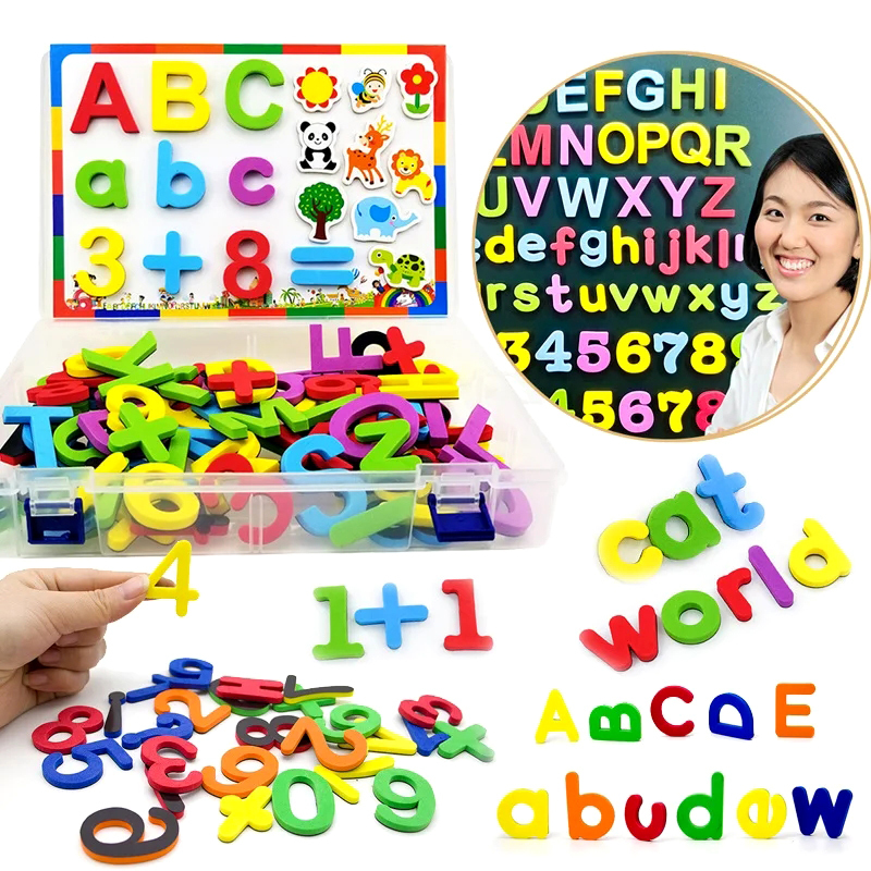 24-76pcs EVA Foam Refrigerator - Phonics Card Game recensione e prezzo